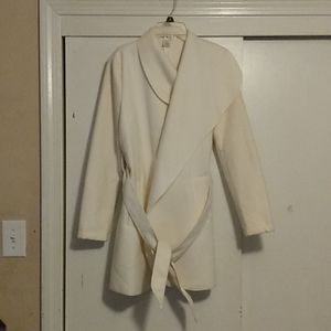 Cream wool coat